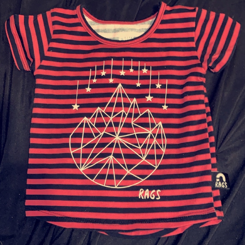 Rags shirt 3-6months used once